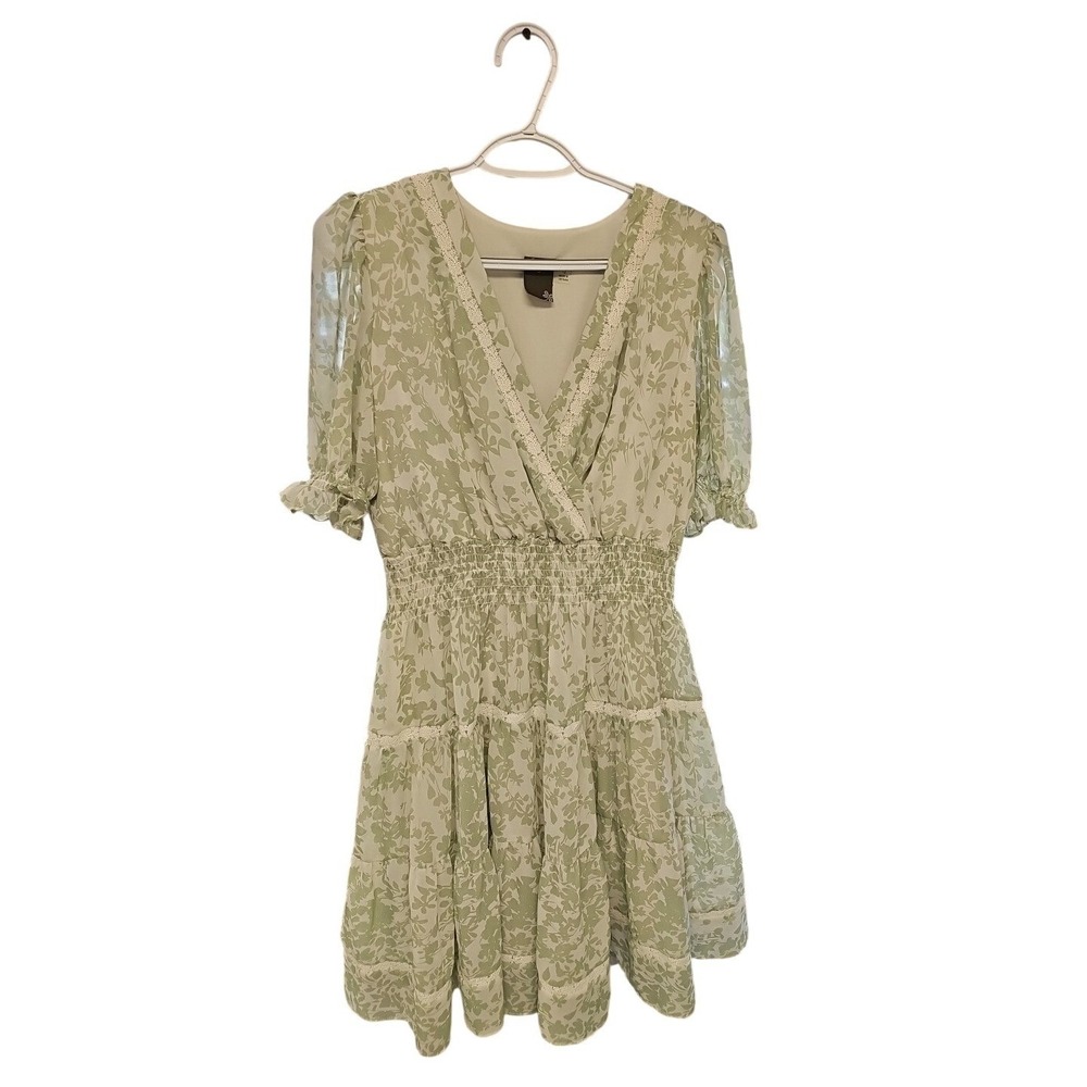 Taylor Dress Sz 12 Fairy Modest Puff Sleeve Prairie Cottage Romantic Party Lined